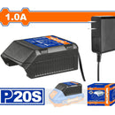 Cargador 20V. Rápido Para Baterías Litio 1.0Ah. Carga Total En 1Hr Wadfow