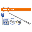 Brocas para Concreto SDS Plus  Punta Carburo TCT Doble Canal Cr-V Superficie Arenada.