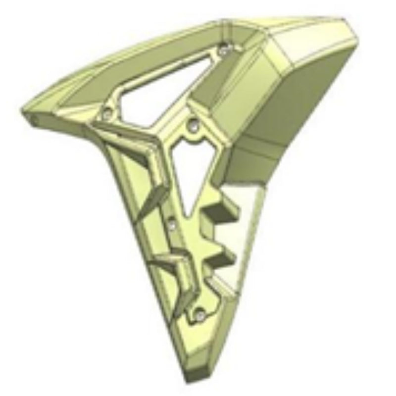 Tapa decorativa izquierda verde del tanque (VELTRAX 300)