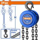 Tecle de cadena 3 TON 3mts de cadena manual Fuerza 404N señorita