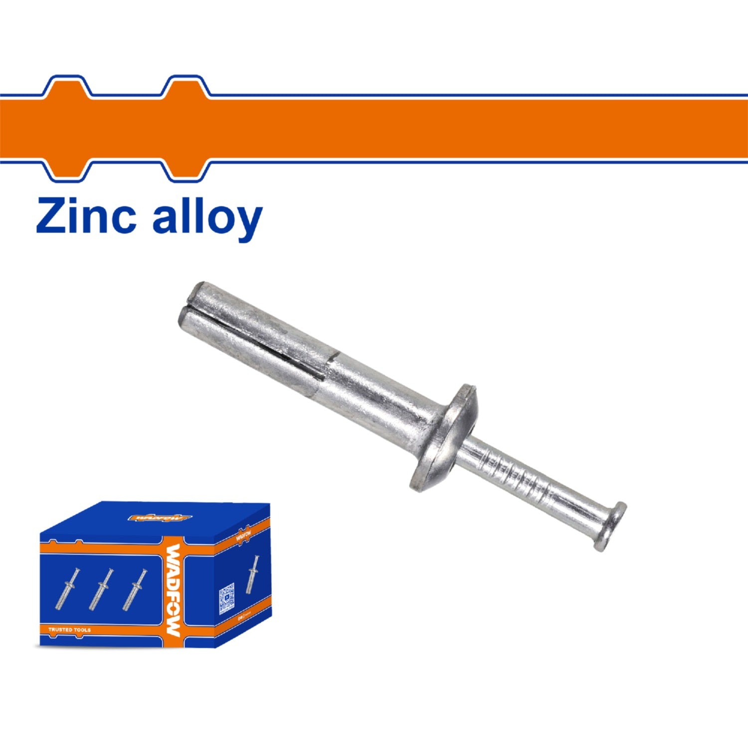 Anclajes de clavo de zinc  Aleación de Zinc y Acero al Carbono