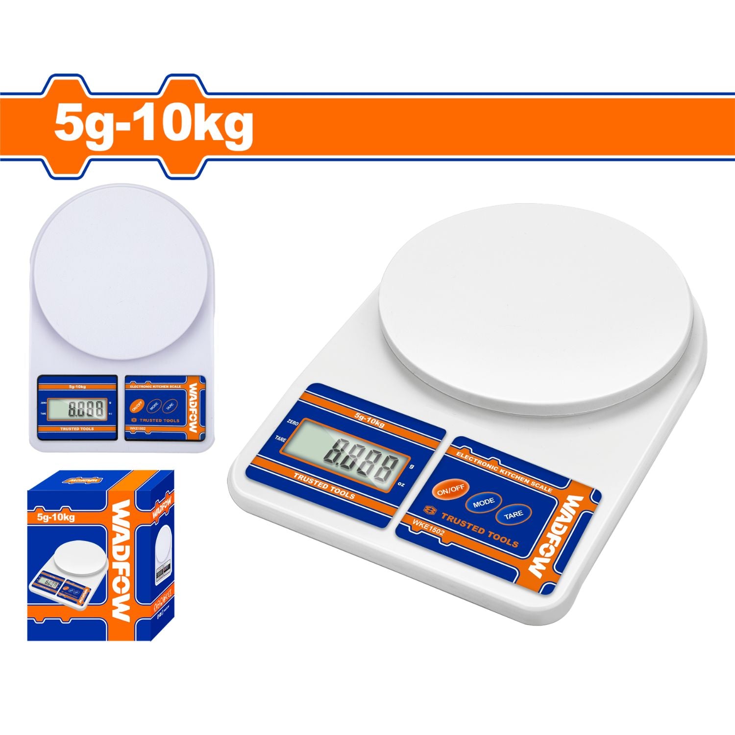 Balanza pesa digital de cocina 5g-10kg. Con apagado automático. Pantalla LCD.