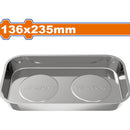 Bandeja De Almacenamiento Magnético 136X235mm. Ideal Para Tornillos Y Tuercas. Acero Inoxidable.