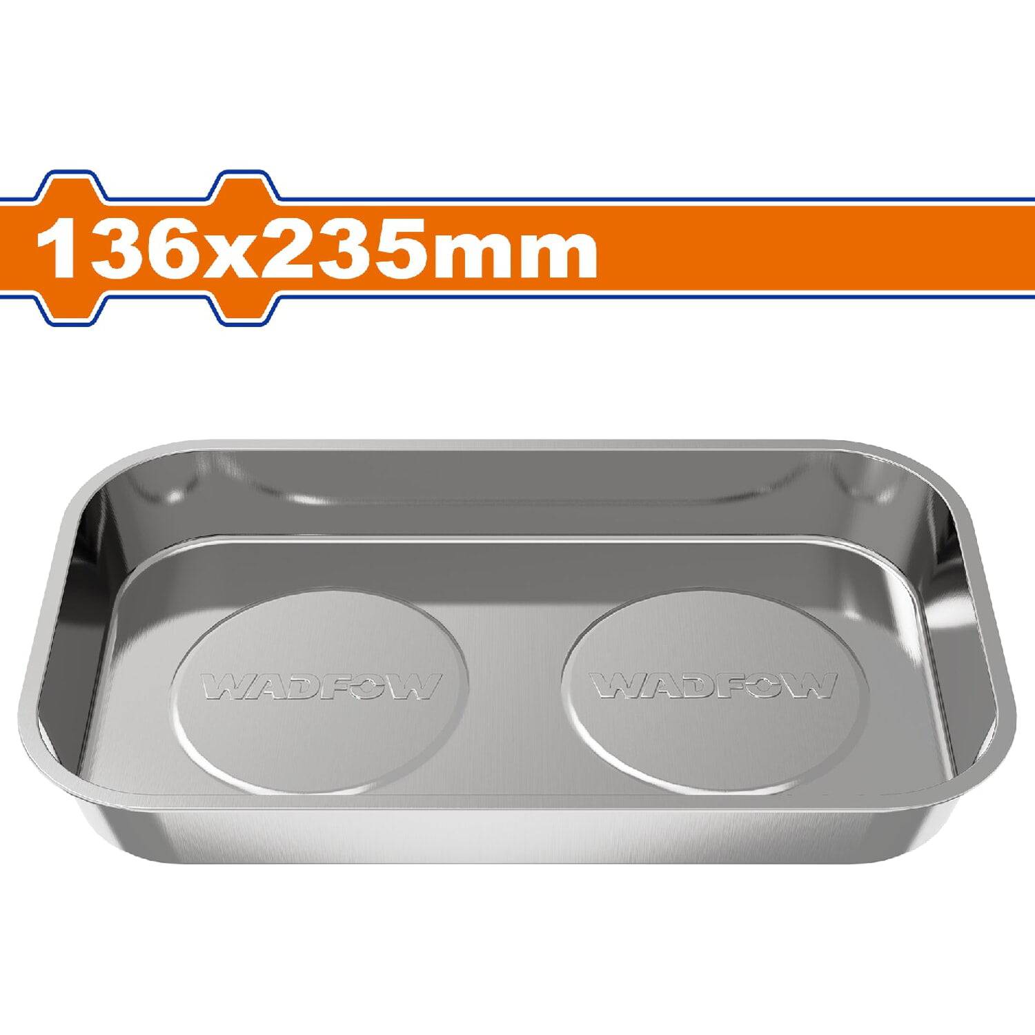 Bandeja De Almacenamiento Magnético 136X235mm. Ideal Para Tornillos Y Tuercas. Acero Inoxidable.