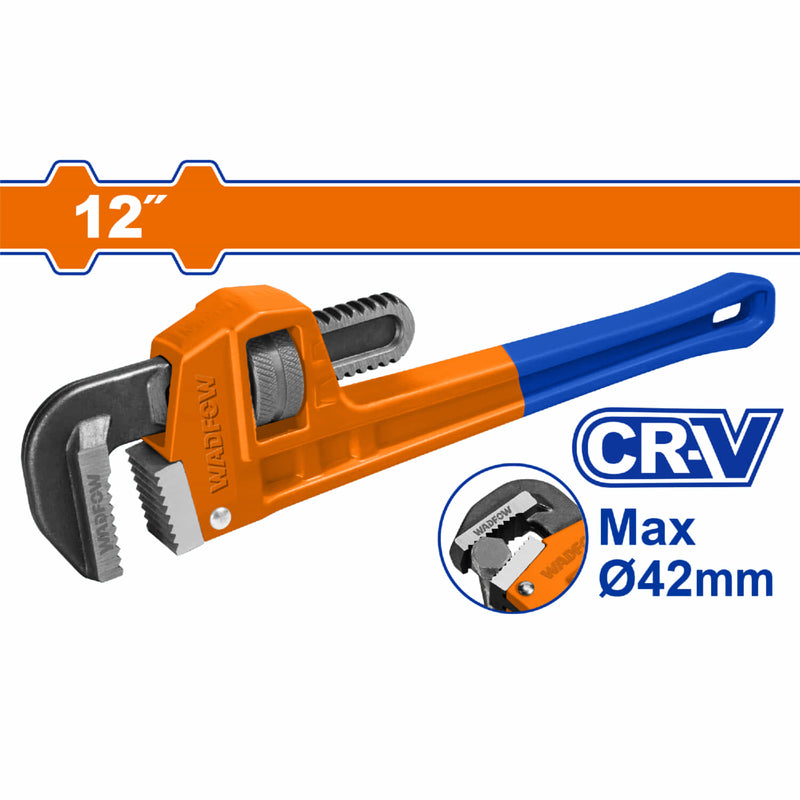 Llave de tubo forjada 12" Cr-V Diámetro 42mm Remache sólido Forjado