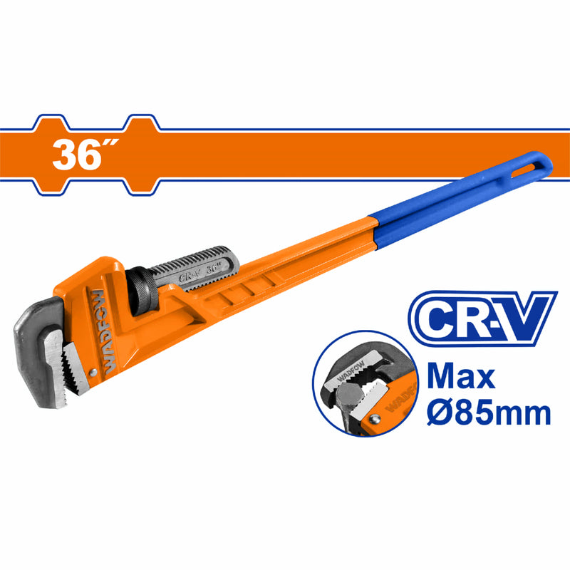 Llave de tubo forjada 36" Cr-V Diámetro 85mm Remache sólido Forjado