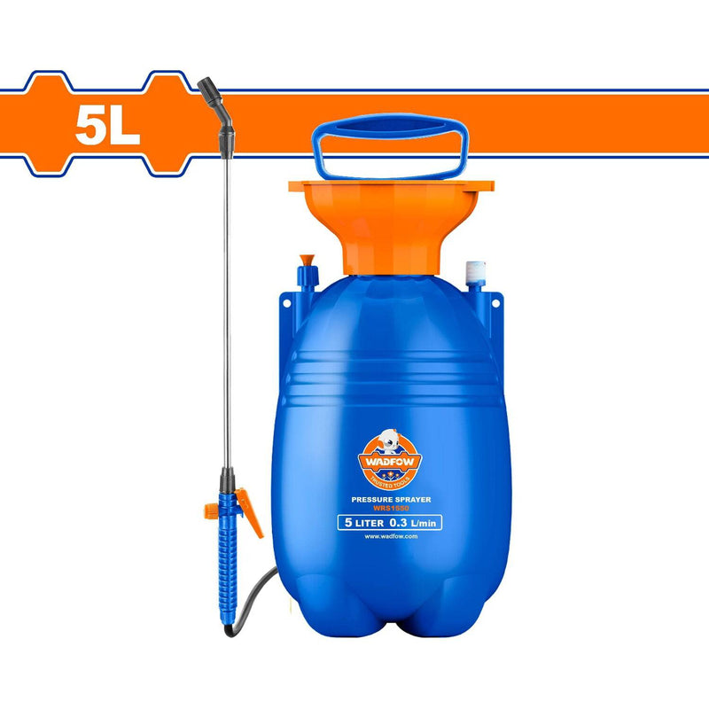 Rociador Spray A Presión 5 L Presión: 2.5 Bar Manguera Flexible De 1.2M. Incluye Lanza Y Boquilla.