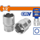 Sockets Hexagonales 1/2"  CR-V.Tratamiento térmico. Material 50BV30. Alta dureza.