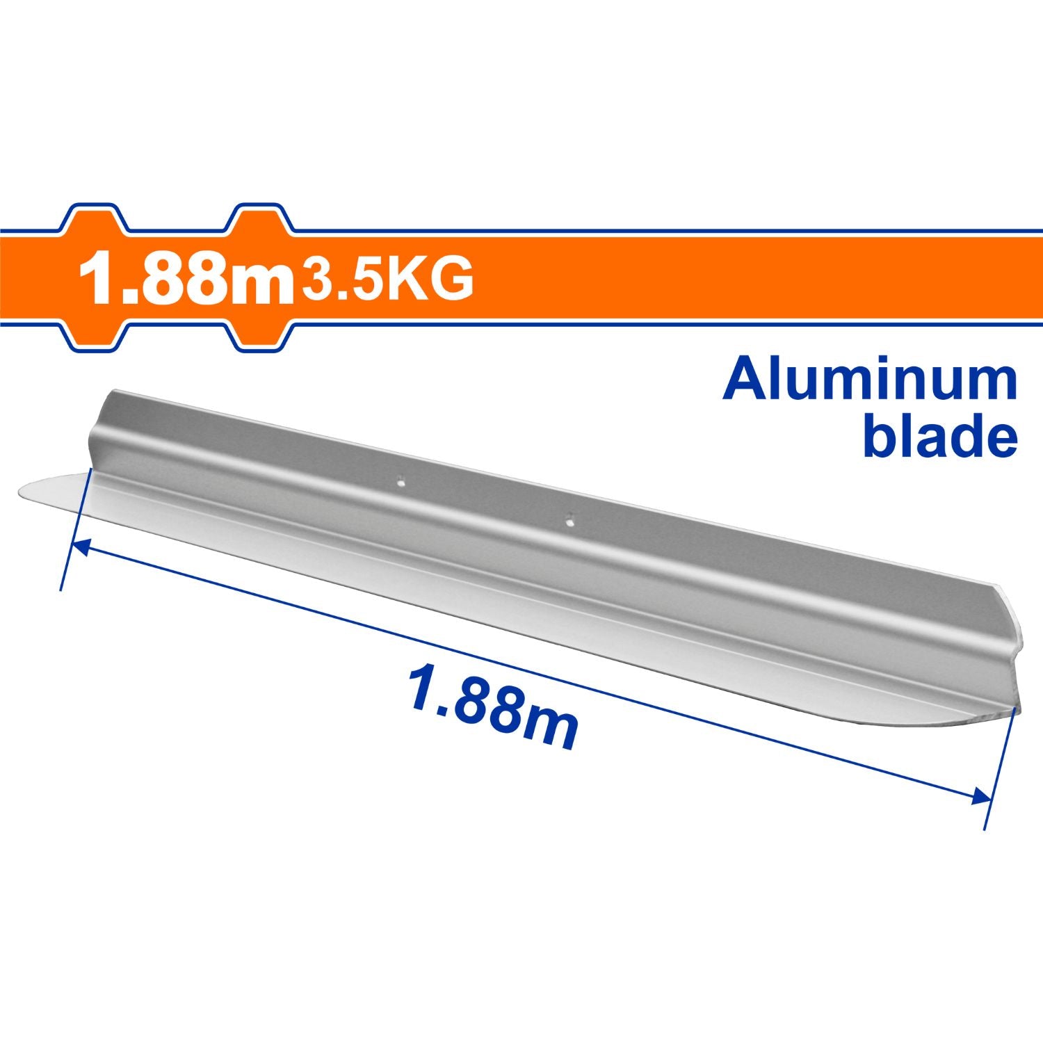 Hoja de Aluminio para Regla Vibratoria WSFS2A09 Tamaño de la hoja: 1.88 metros 3.5Kg