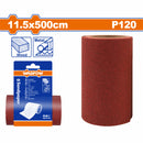 Papel de Lija Grano P120 11.5 x 500cm Oxido de Alumina. Ideal para madera y metal. Rollo de Lija