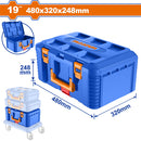 Caja de Herramientas Apilable de 19"  480mm(19"")*320mm(12.5"")*248mm(10""). Carga Máx 22 Kg Fácil de apilarse