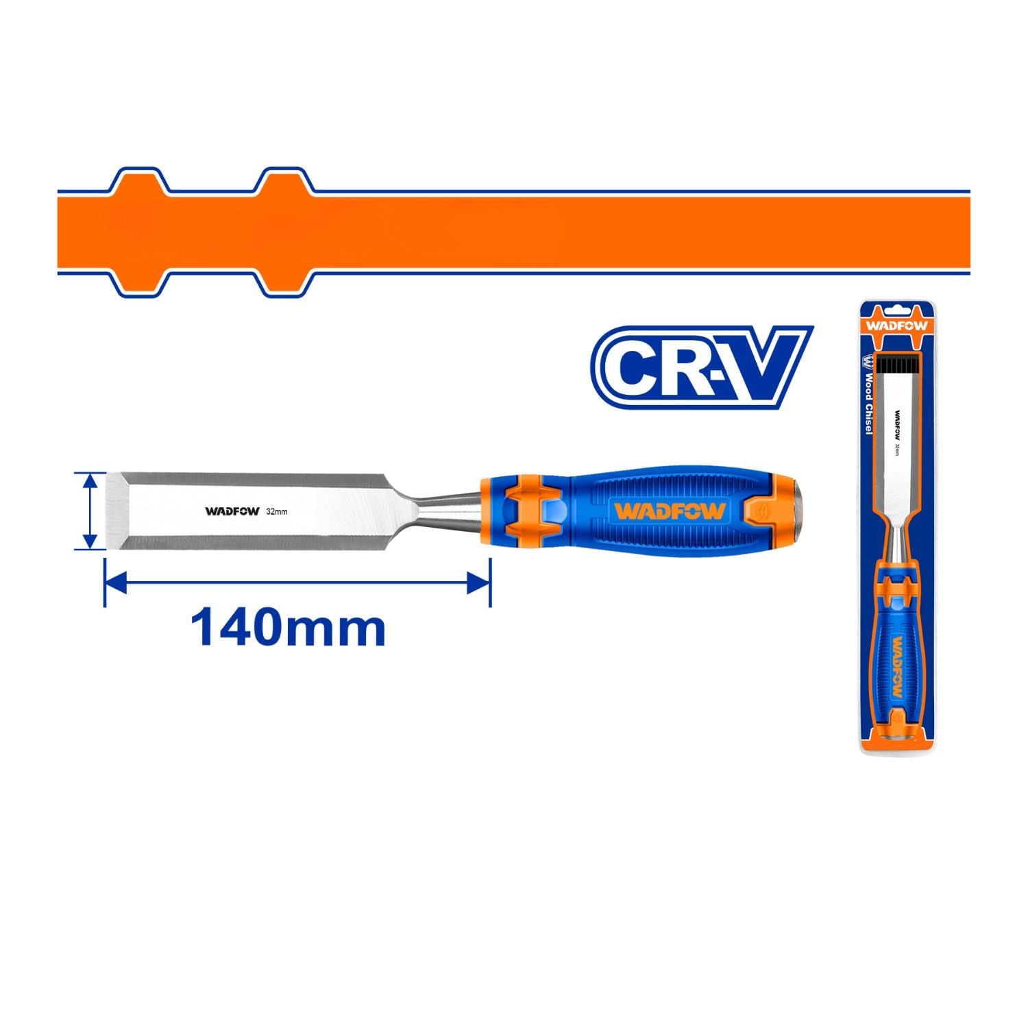 Cinceles de madera. Mango ergonómico 60CRV Long. 140mm