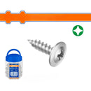 Tornillos  Phillips cabeza plana ancha truss. Autorroscante.