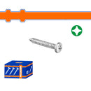 Tornillos para madera Phillips Cabeza redonda. Autorroscante