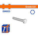 Tornillos Hexagonales Rosca completa. Grado 8.8 Galvanizado. Pernos Hexagonales DIN 933