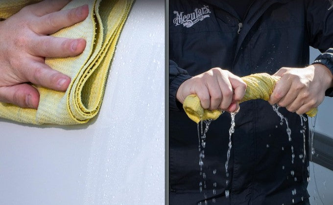 Paño de microfibra super absorbente para autos. Meguiars