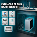 Enfriador De Agua Bajo Fregador 6-8°C de 125W y 0.8L/Min En Acero Inoxidable (240x435x405mm)