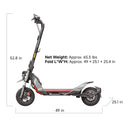 Scooter Segway eKickScooter ZT3 Pro Monopatín. Autonomía 70 Km.