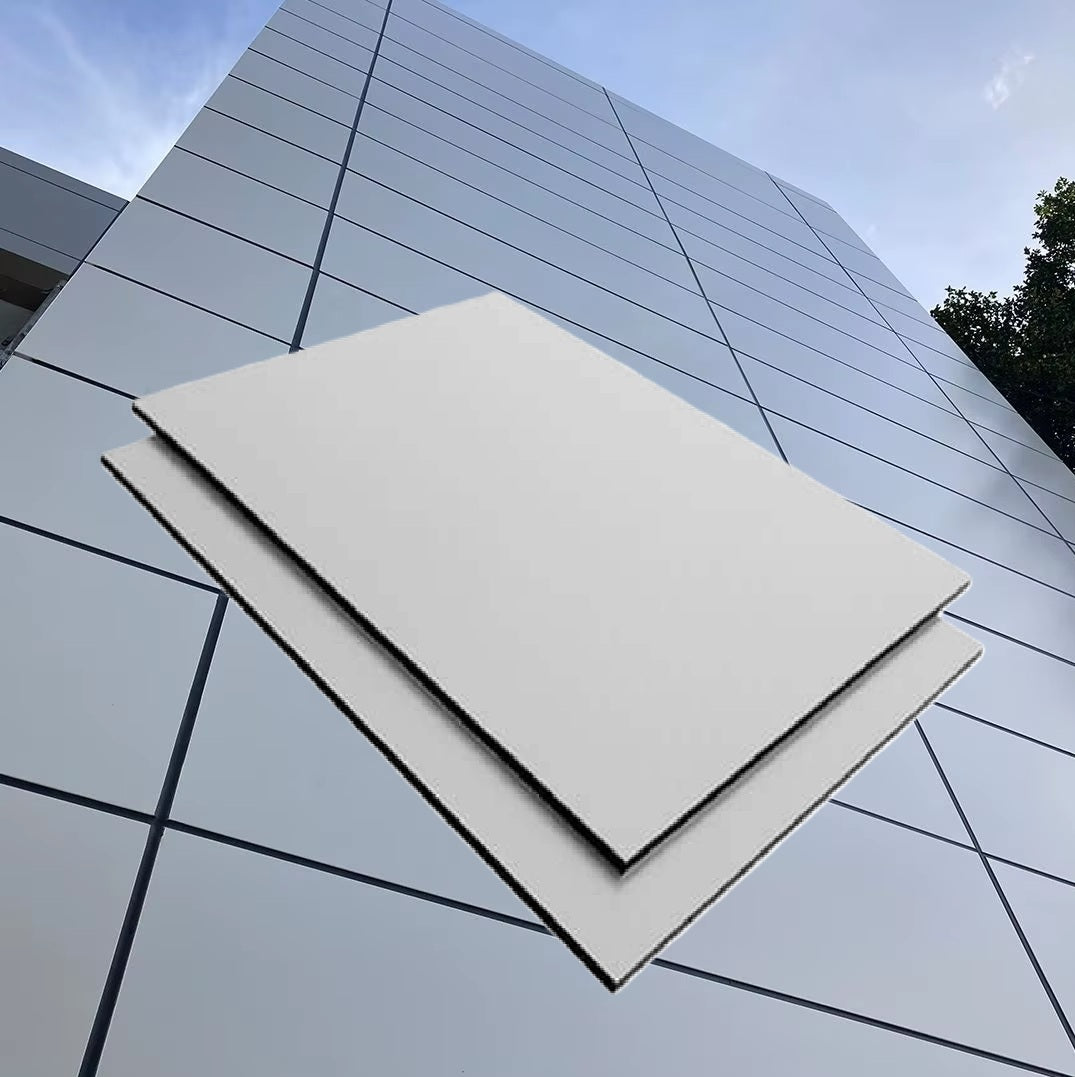 Lamina de aluminio compuesto Panel ACM Revestimiento de alta calidad color Silver B018