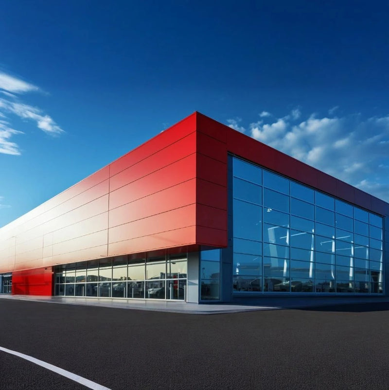 Lamina de aluminio compuesto Panel ACM Revestimiento de alta calidad color Rojo B037