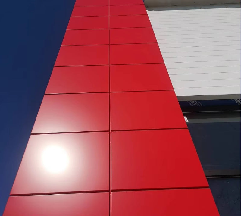 Lamina de aluminio compuesto Panel ACM Revestimiento de alta calidad color Rojo B037