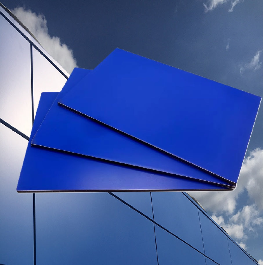 Lamina de aluminio compuesto Panel ACM Revestimiento de alta calidad color Azul Telecom B038