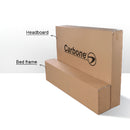 Camas fáciles de armar color Beige respaldar cabecera acolchado alto