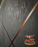 Cinta de acero Inoxidable Bronce brillante Tira Autoadhesiva Decorativa delgada 2 cm x 5m largo para marmol PCV