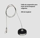Cable y soporte de techo Kit de suspension para Rieles Track sistema colgante color Negro