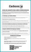 Aire acondicionado Split Inverter 36,000 Btu 3 TON R32 Coil de Cobre SEER 18