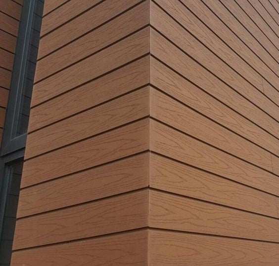 Panel Lama WPC ASA Oak wood 3D para exteriores 112x16x2900MM, Madera, hidrófugo fachadas, muros y techos