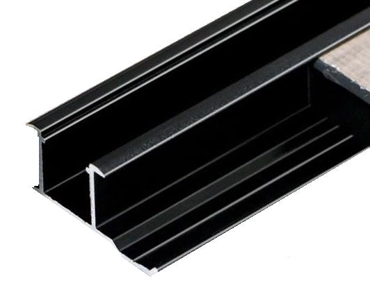 Perfil U unión moldura tira LED (Led no incluido) para panel 5 mm Bambú WPC PVC 3m long Silver