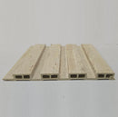 Panel WPC Acanalado Travertino 2900×152×12 mm | Revestimiento Interior Texturizado Hidrófugo y Decorativo