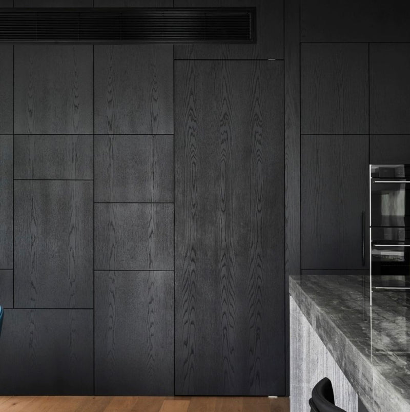 Panel Decorativo WPC Bambú Black wood 1.22×2.80 m x 5 mm | Revestimiento Interior Hidrófugo Premium