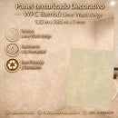 Panel Decorativo WPC Bambú 1.22M X 2.80M X5mm Lime Wash Beige Texturizado