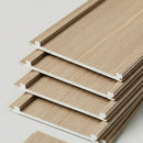 Panel Lama Acanalado WPC Pine Wood Big 200x15x2900 mm | Revestimiento Interior Hidrófugo para Muros y Techos