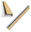 Remate terminal tipo C accesorio Cielo Raso PVC techo Madera Fresno 5.95m  Resistente a Humedad Fácil Instalación Alta Durabilidad