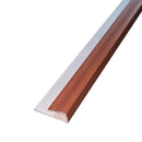 Remate terminal tipo C accesorio Cielo Raso PVC techo Madera Nogal 5.95m  Resistente a Humedad Fácil Instalación Alta Durabilidad