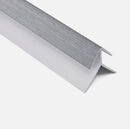 Perfil esquina exterior accesorio Cielo Raso PVC techo Gris Madera 5.95m  Resistente a Humedad Fácil Instalación Alta Durabilidad