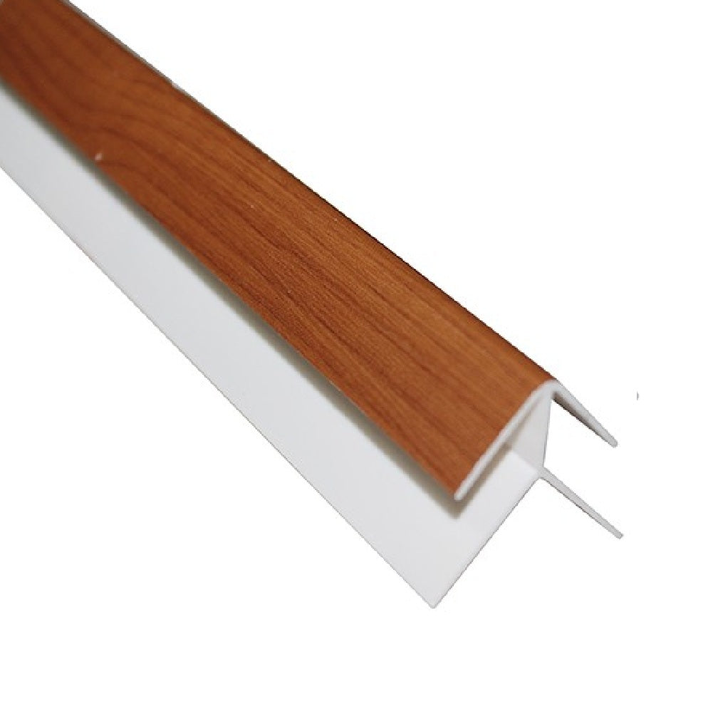 Perfil esquina exterior accesorio Cielo Raso PVC techo Nogal Madera Madera 5.95m  Resistente a Humedad Fácil Instalación Alta Durabilidad