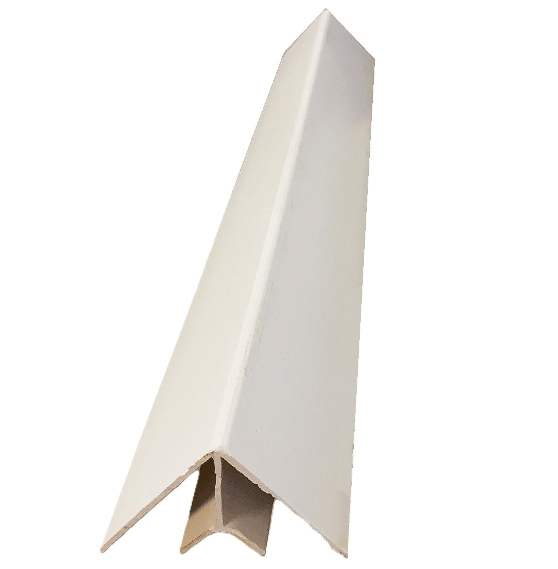 Perfil esquina exterior accesorio Cielo Raso PVC techo BLANCO BRILLO 5.95m  Resistente a Humedad Fácil Instalación Alta Durabilidad