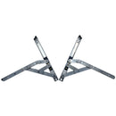 Bisagras de proyeccion de ventana (derecha + izquierda). Acero Inoxidable AISI 304. Ancho de canal europa 14 mm. Se vende en PARES