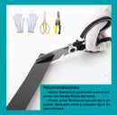 Cinta de acero Inoxidable Negro brillante Tira Autoadhesiva Decorativa delgada 2 cm x 5m largo para marmol  PVC