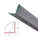 Refuerzo De Acero 1.2Mm Perfil "L" 77x77mm Para Hoja de Puerta Abatible apertura externa Upview 60Mm HAT030 5.9M