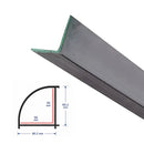 Refuerzo De Acero 1.2Mm Perfil "L" 77x77mm Para Hoja de Puerta Abatible apertura externa Upview 60Mm HAT030 5.9M