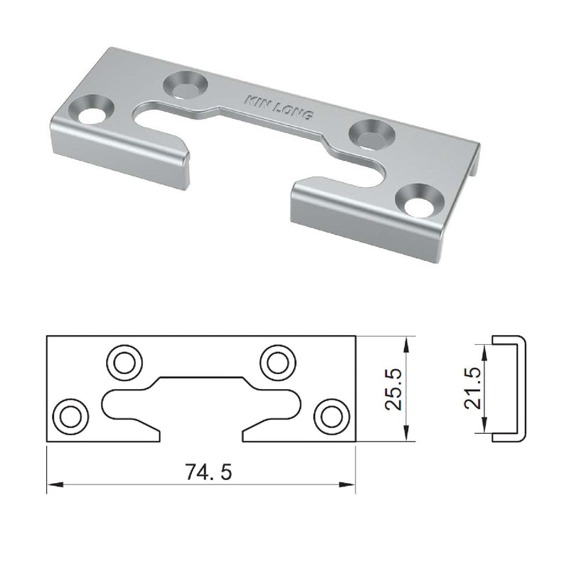 Cobertor embellecedor de Bloque soporte para sistemas oscilobatientes en ventanas uPVC y aluminio