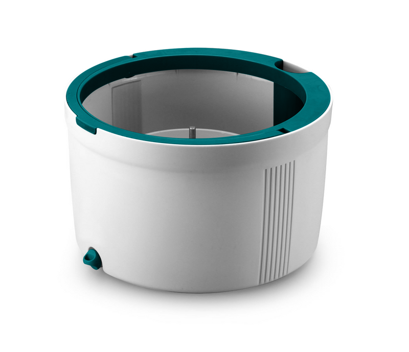 Trapeador Spin Mop Aqua Pure Giratorio Con Tina Separadora De Agua Limpia Y Sucia De 3 Lts