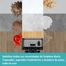 Aspiradora inteligente inalambrica recargable, Mopa y aspira, seco y húmedo 200W bateria 22,2V 4000 mAh LI-ION funcion de autolimpieza, secado y electrolisis de agua