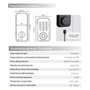 Cerradura Inteligente Digital Cerrojo Smart Lock 5 en 1 Llave Huella contraseña Bluetooth Tuya app fácil de instalar