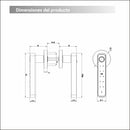 Cerradura Inteligente Manija de puerta Cerrojo Smart Lock 6 en 1 Llave Huella tarjeta contraseña Bluetooth Tuya app fácil de instalar